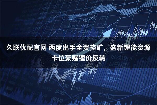 久联优配官网 两度出手全资控矿，盛新锂能资源卡位豪赌锂价反转